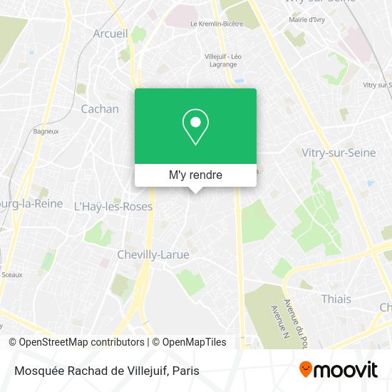 Mosquée Rachad de Villejuif plan