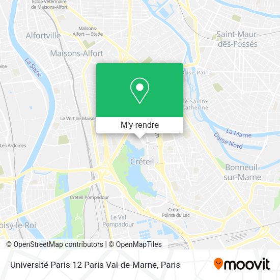 Université Paris 12 Paris Val-de-Marne plan