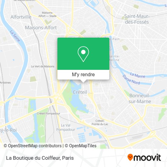 La Boutique du Coiffeur plan
