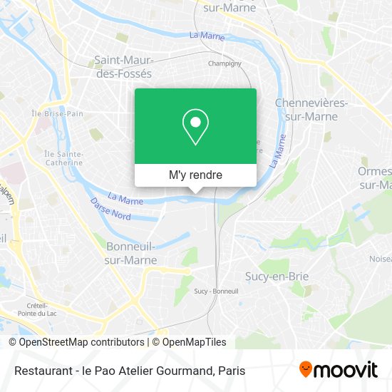 Restaurant - le Pao Atelier Gourmand plan