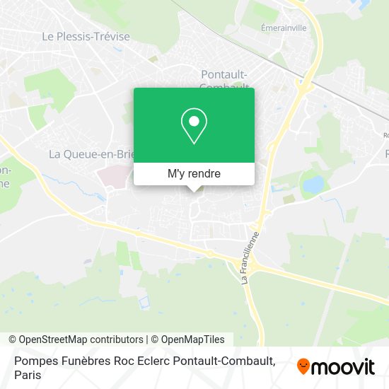 Pompes Funèbres Roc Eclerc Pontault-Combault plan