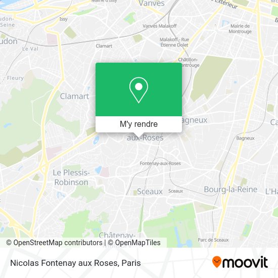 Nicolas Fontenay aux Roses plan