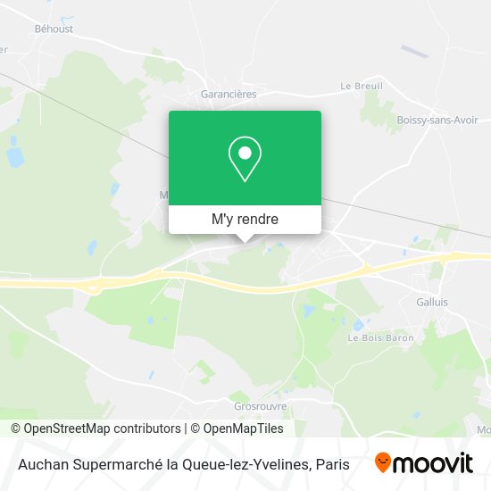 Auchan Supermarché la Queue-lez-Yvelines plan