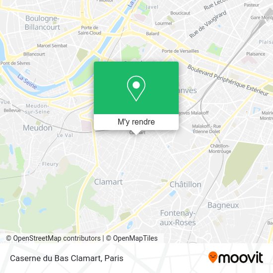 Caserne du Bas Clamart plan