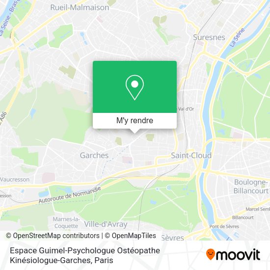 Espace Guimel-Psychologue Ostéopathe Kinésiologue-Garches plan