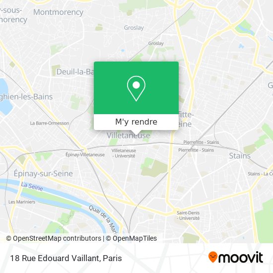 18 Rue Edouard Vaillant plan