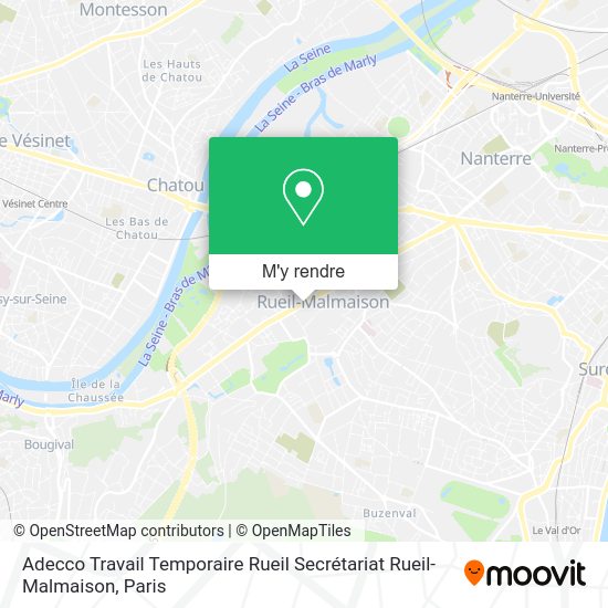Adecco Travail Temporaire Rueil Secrétariat Rueil-Malmaison plan