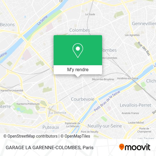 GARAGE LA GARENNE-COLOMBES plan