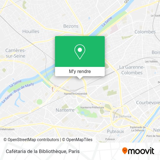 Cafétaria de la Bibliothèque plan