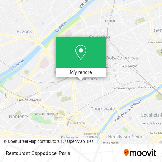 Restaurant Cappadoce plan