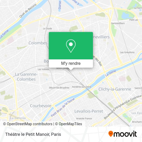 Théâtre le Petit Manoir plan