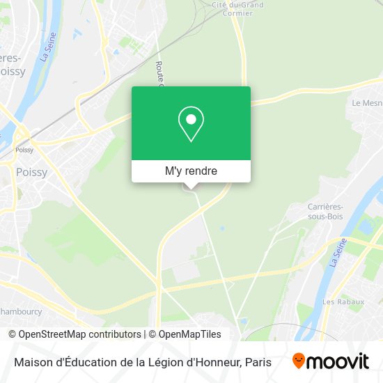Maison d'Éducation de la Légion d'Honneur plan