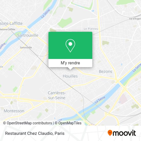 Restaurant Chez Claudio plan