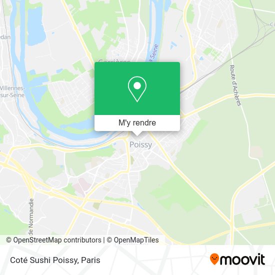 Coté Sushi Poissy plan