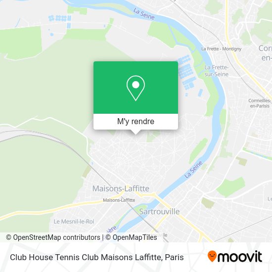 Club House Tennis Club Maisons Laffitte plan
