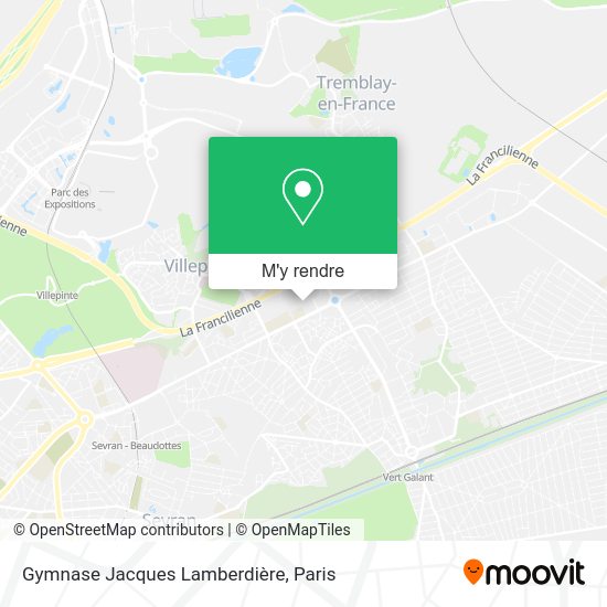 Gymnase Jacques Lamberdière plan