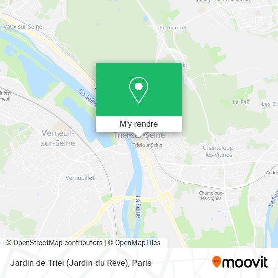 Jardin de Triel (Jardin du Rêve) plan