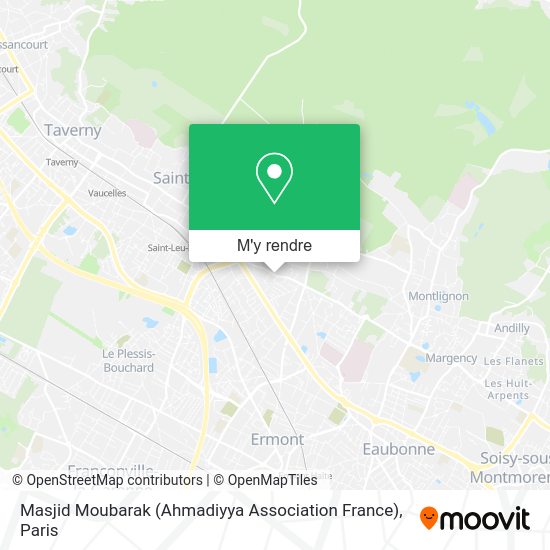Masjid Moubarak (Ahmadiyya Association France) plan