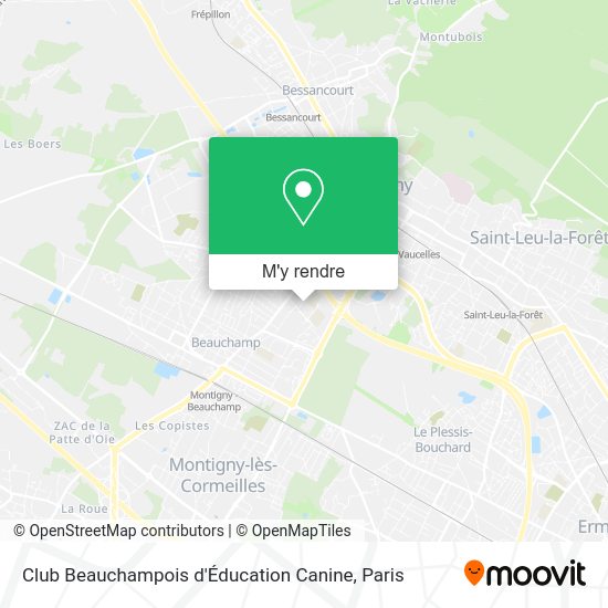 Club Beauchampois d'Éducation Canine plan