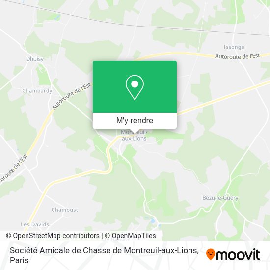 Société Amicale de Chasse de Montreuil-aux-Lions plan