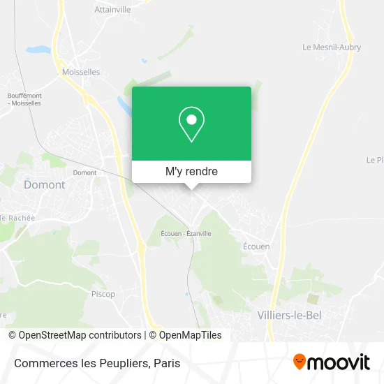 Commerces les Peupliers plan