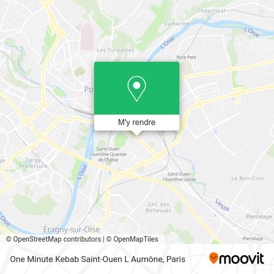 One Minute Kebab Saint-Ouen L Aumône plan