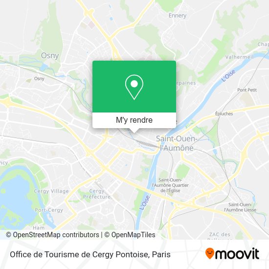 Office de Tourisme de Cergy Pontoise plan