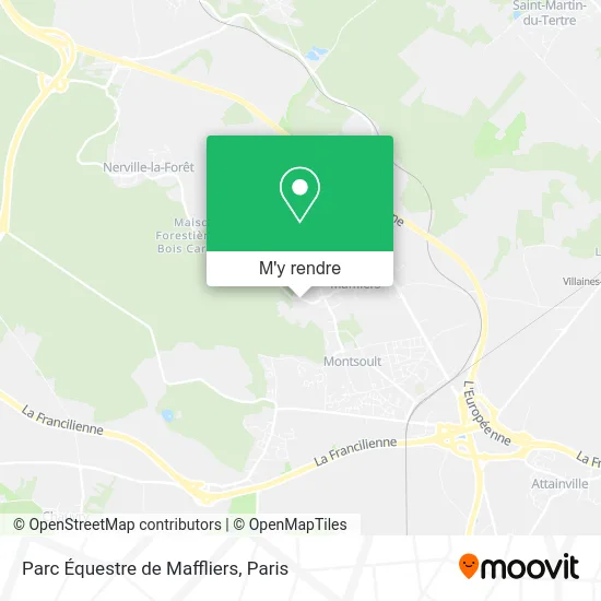 Parc Équestre de Maffliers plan