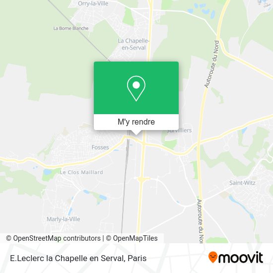 E.Leclerc la Chapelle en Serval plan