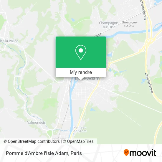 Pomme d'Ambre l'Isle Adam plan