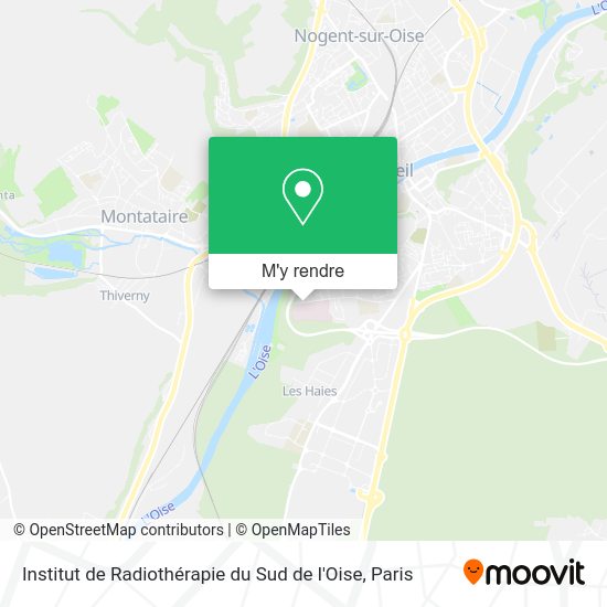 Institut de Radiothérapie du Sud de l'Oise plan