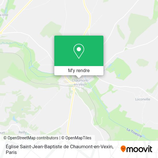 Église Saint-Jean-Baptiste de Chaumont-en-Vexin plan