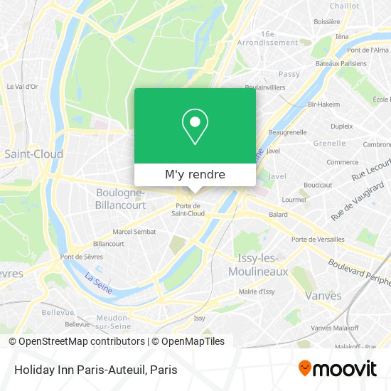 Holiday Inn Paris-Auteuil plan