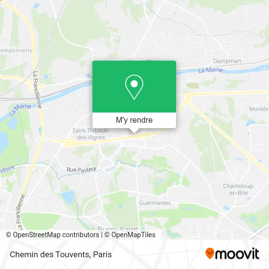 Chemin des Touvents plan