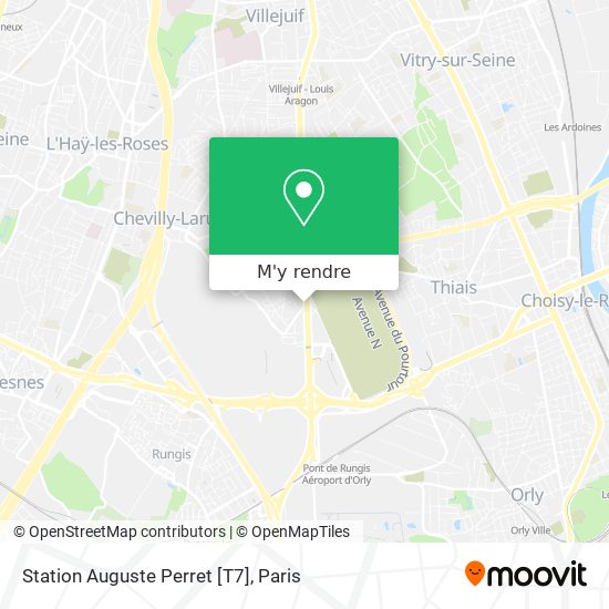 Station Auguste Perret [T7] plan