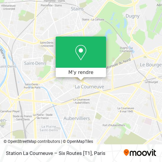 Station La Courneuve – Six Routes [T1] plan