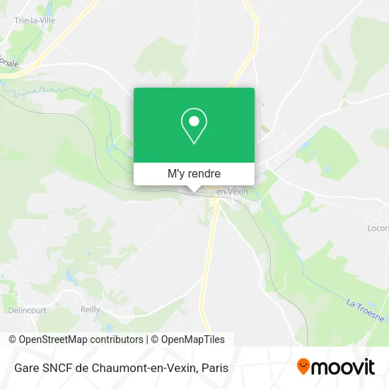 Gare SNCF de Chaumont-en-Vexin plan