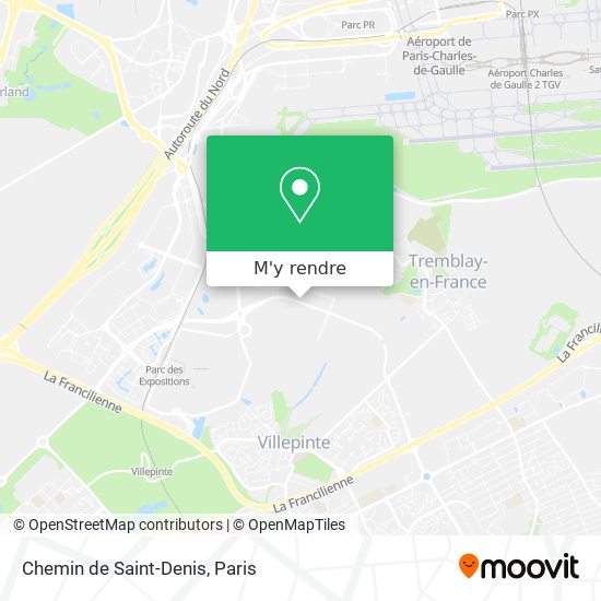 Chemin de Saint-Denis plan
