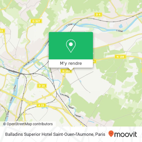 Balladins Superior Hotel Saint-Ouen-l'Aumone plan