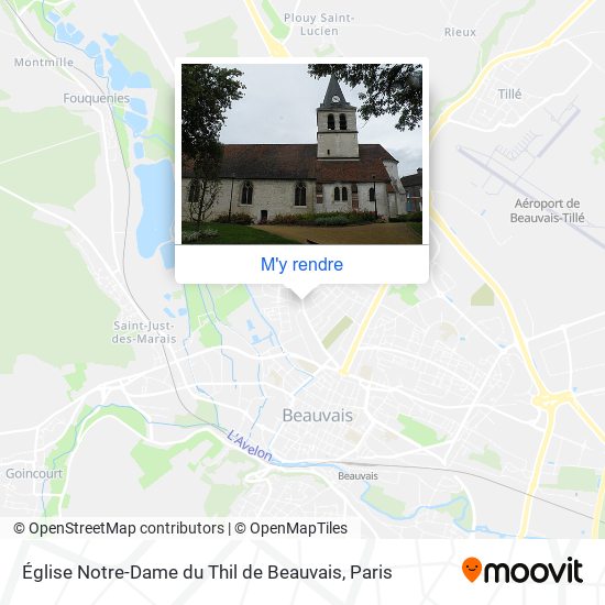 Église Notre-Dame du Thil de Beauvais plan