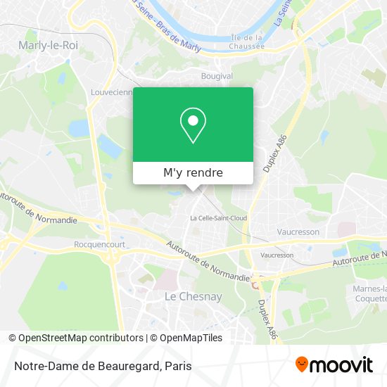 Notre-Dame de Beauregard plan