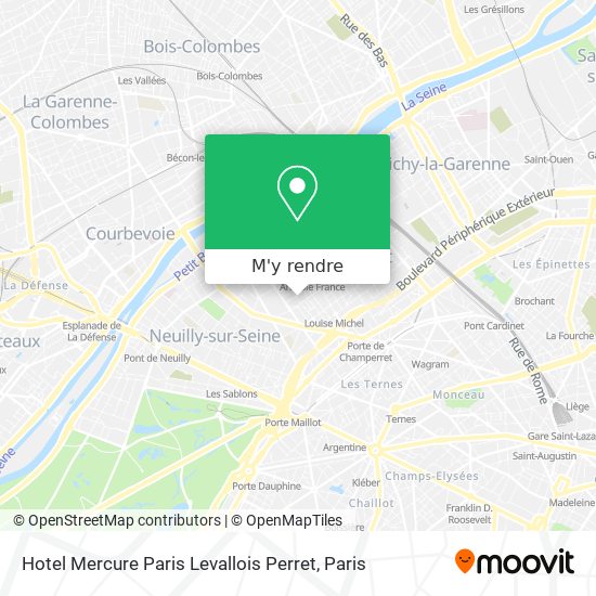 Hotel Mercure Paris Levallois Perret plan