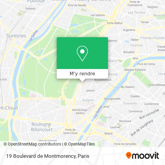 19 Boulevard de Montmorency plan