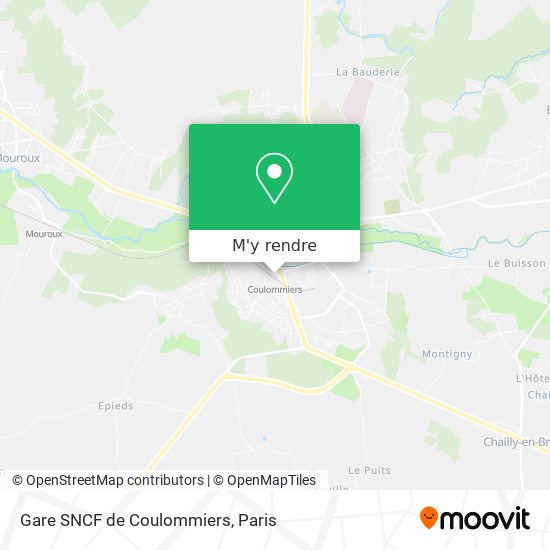 Gare SNCF de Coulommiers plan