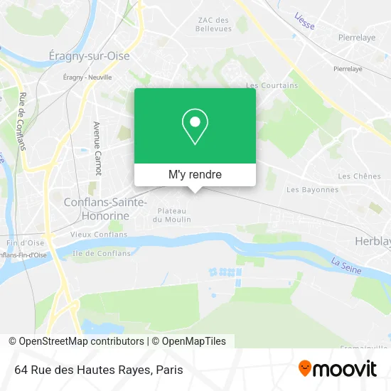 64 Rue des Hautes Rayes plan