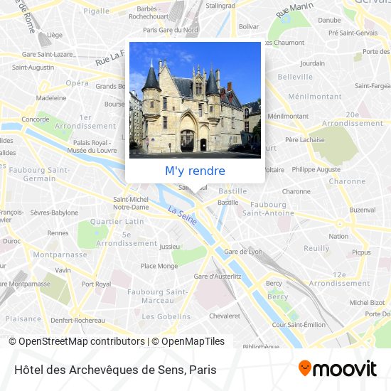 Hôtel des Archevêques de Sens plan
