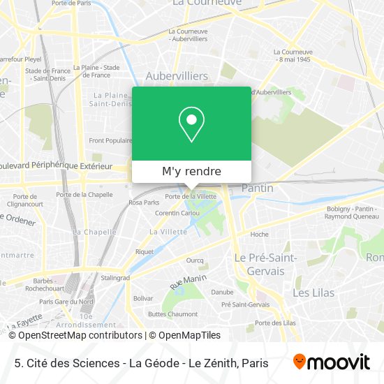 5. Cité des Sciences - La Géode - Le Zénith plan