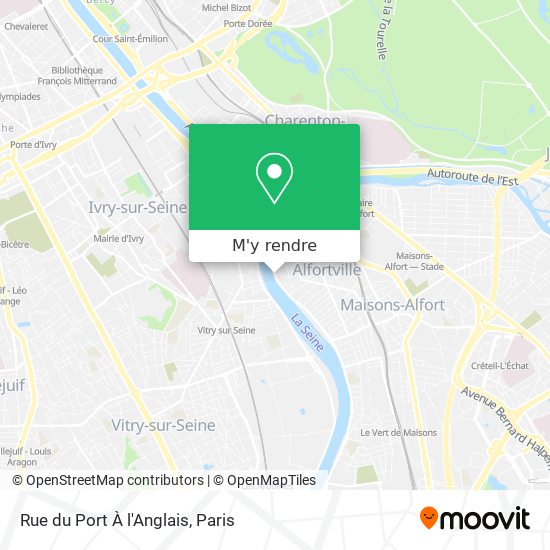 Rue du Port À l'Anglais plan