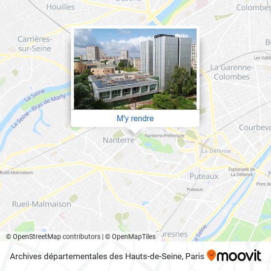 Archives départementales des Hauts-de-Seine plan