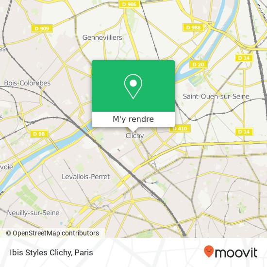 Ibis Styles Clichy plan